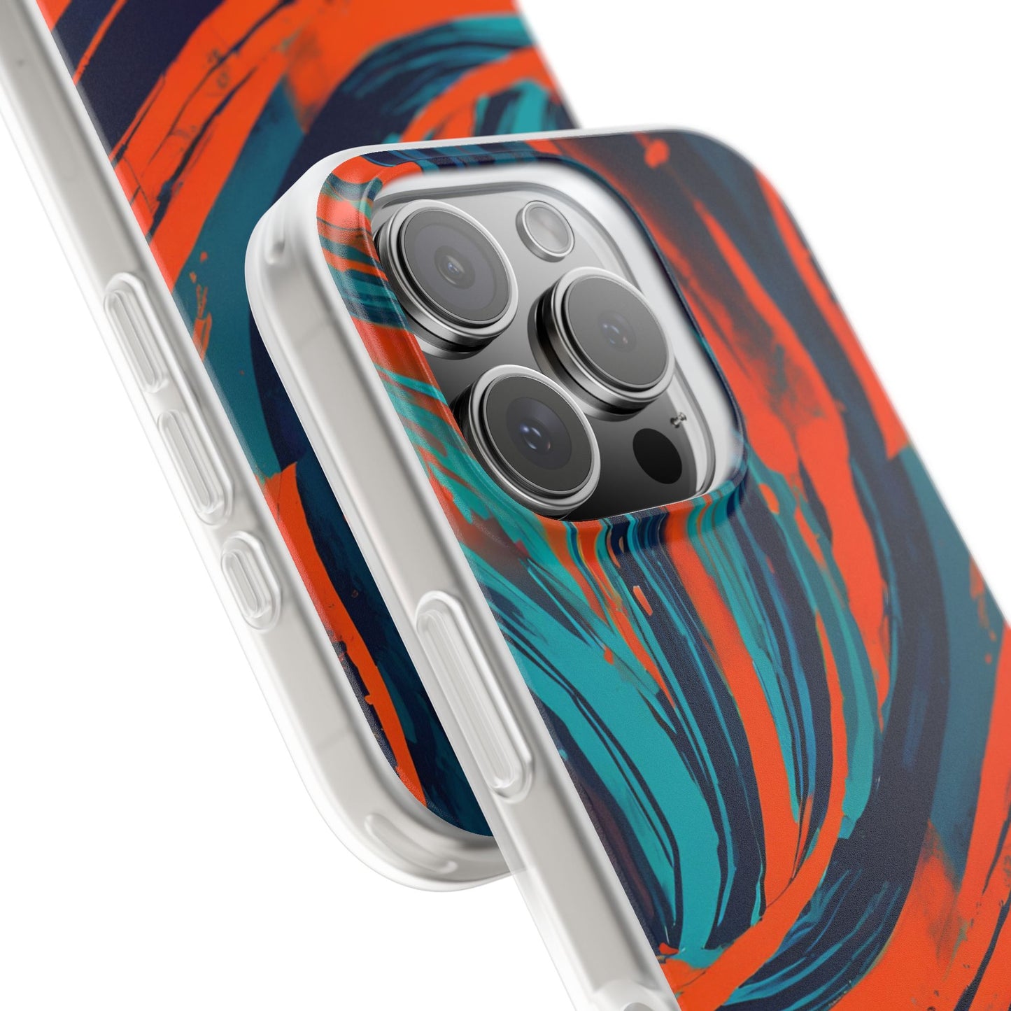 Flexible, halbtransparente Handyhülle mit zeitlosem Design