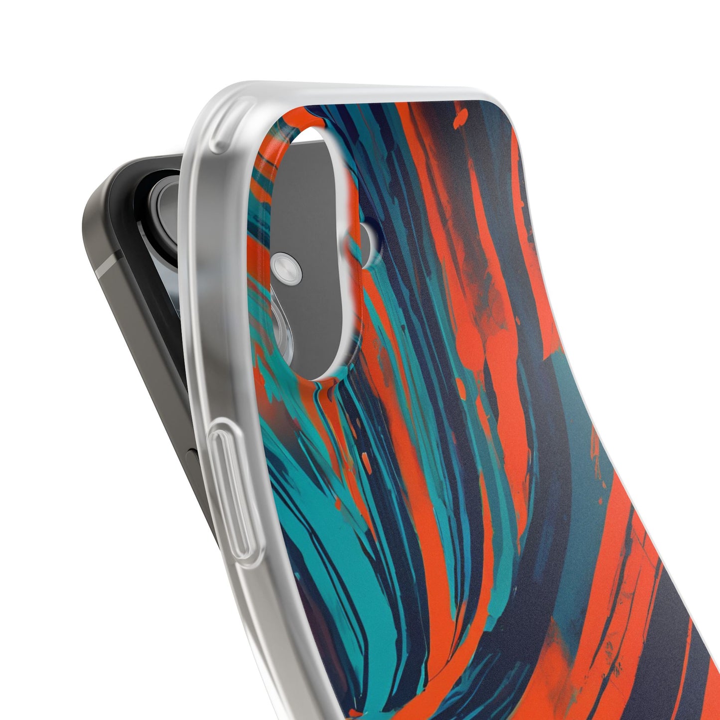 Flexible, halbtransparente Handyhülle mit zeitlosem Design