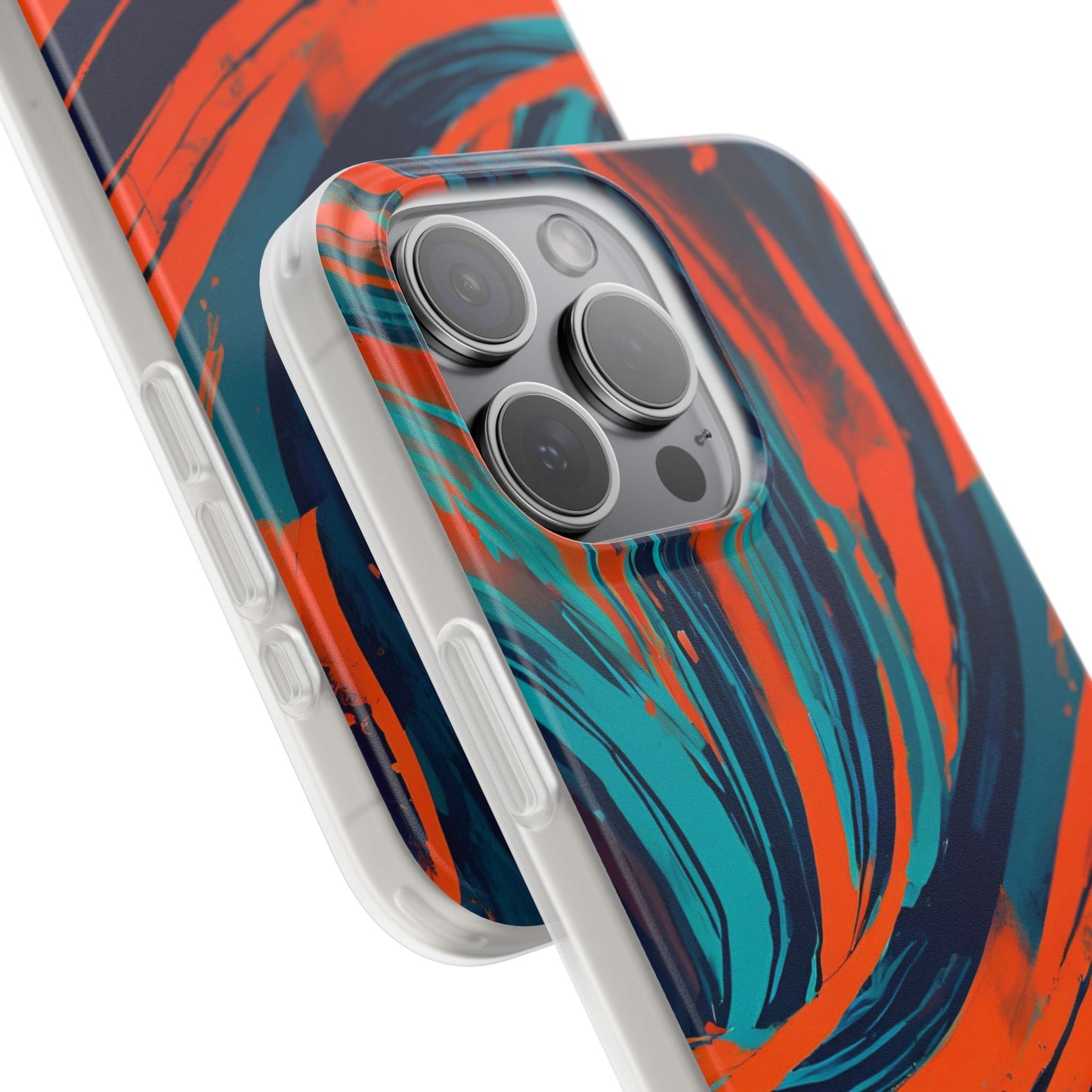 Flexible, halbtransparente Handyhülle mit zeitlosem Design