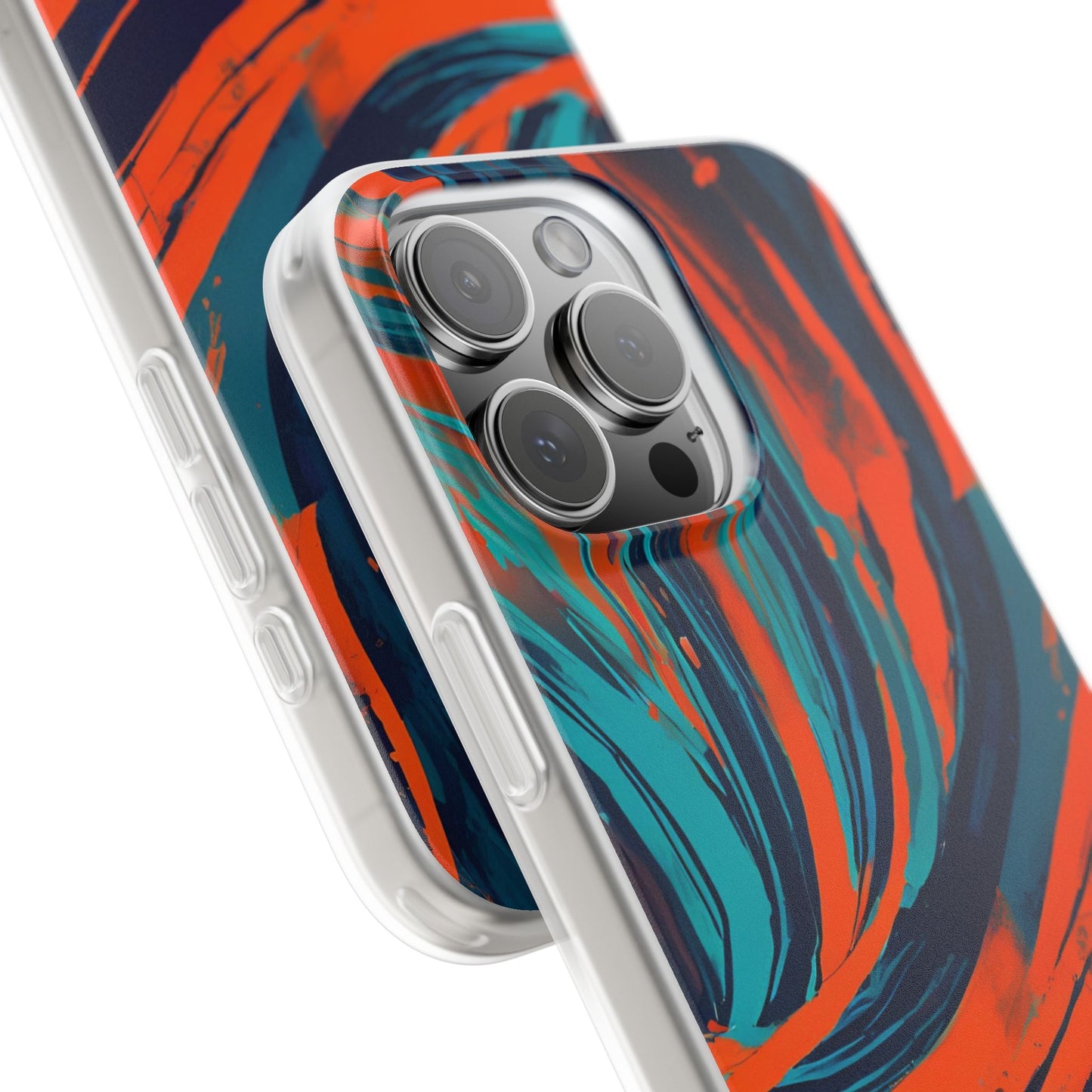 Flexible, halbtransparente Handyhülle mit zeitlosem Design